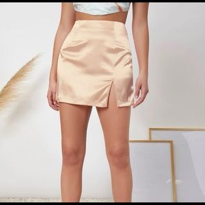 Pink Silk Skirt
